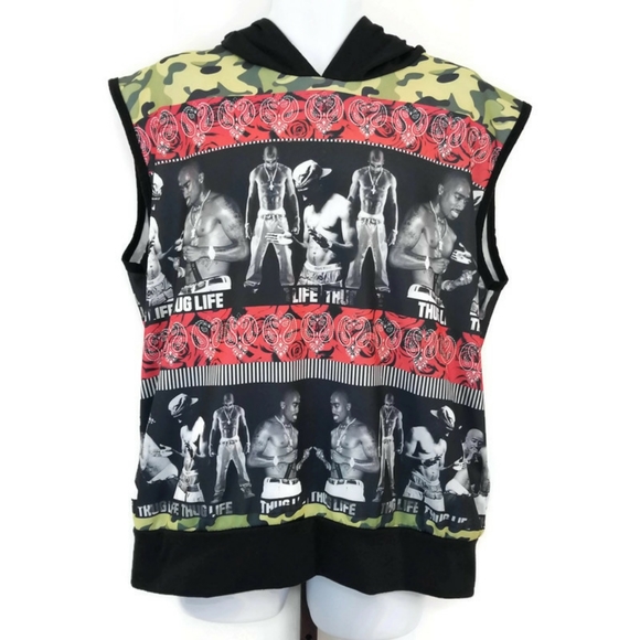 Brooklyn Crossing Other - Brooklyn Crossing Tupac Shakur Sleeveless Hoodie